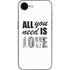 All You Need Is Love BW iPhone 16e Skin